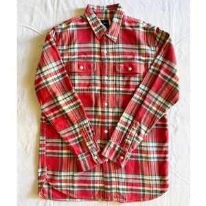 Gap Kids Heavyweight Cotton Flannel Plaid Shirt